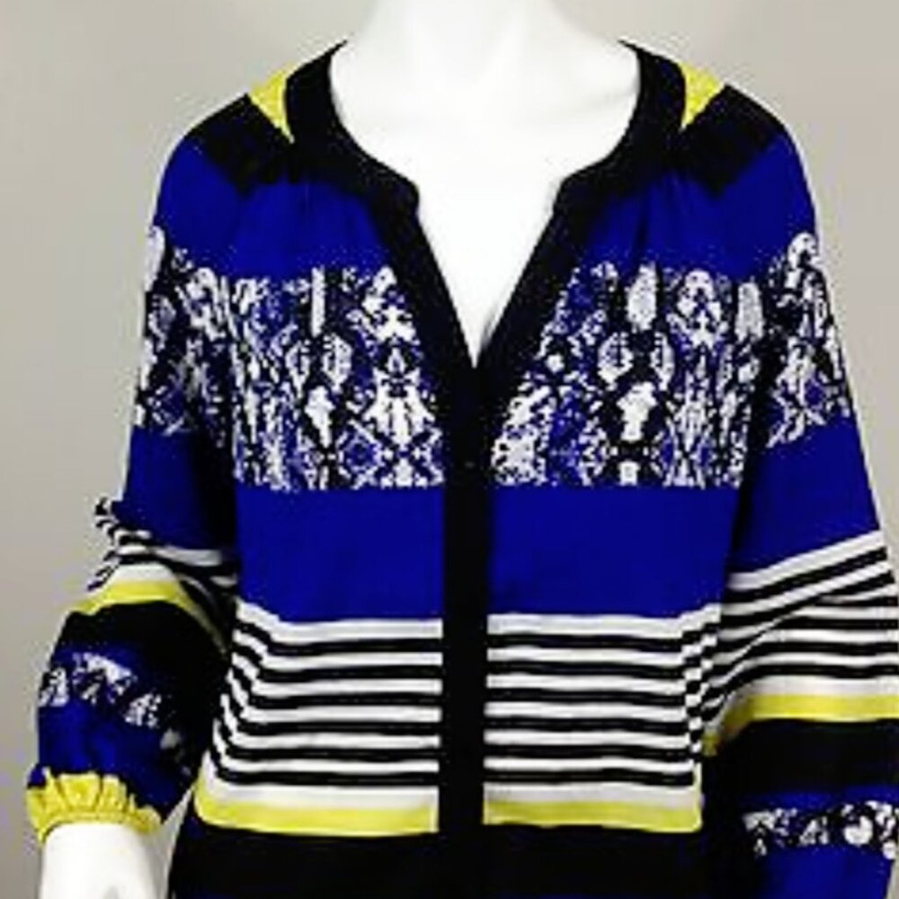 Calvin Klein Womens Button Front Blouse Small